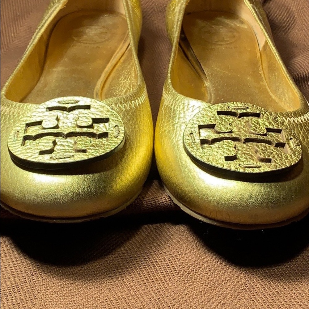 Tory Burch Gold Leather Magnificent Almost New! - Picture 9 of 15